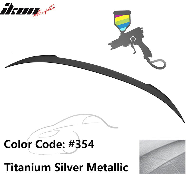 2012 - 2019 BMW F13 M6 Coupe V Style Rear Spoiler ABS354 Titanium Silver MetallicIkon Motorsports