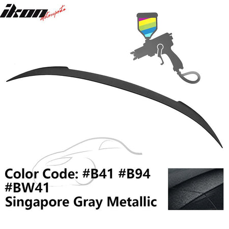 2012 - 2019 BMW F13 M6 Coupe V Style Rear Spoiler ABSB41 Singapore Gray MetallicIkon Motorsports