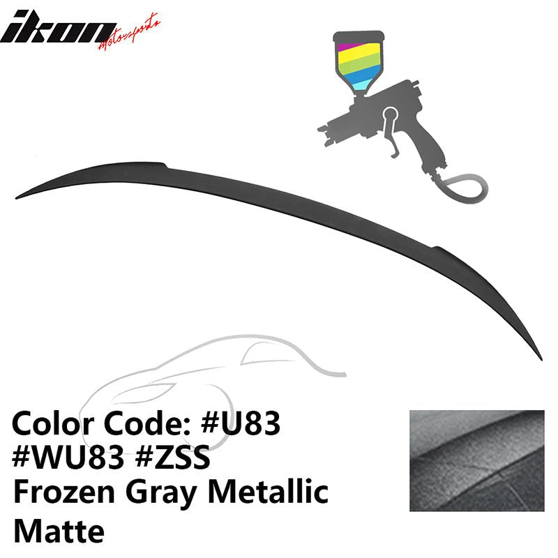 2012 - 2019 BMW F13 M6 Coupe V Style Rear Spoiler ABSU83 Frozen Gray Metallic MatteIkon Motorsports