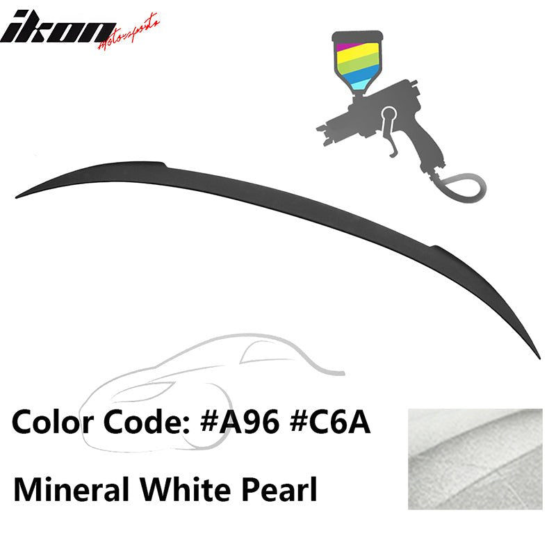 2012 - 2019 BMW F13 M6 Coupe V Style Rear Spoiler ABSA96 Mineral White PearlIkon Motorsports
