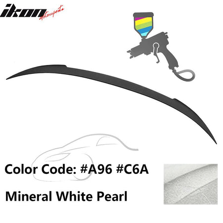 2012 - 2019 BMW F13 M6 Coupe V Style Rear Spoiler ABSA96 Mineral White PearlIkon Motorsports