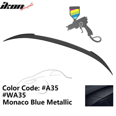 2012 - 2019 BMW F13 M6 Coupe V Style Rear Spoiler ABSA35 Monaco Blue MetallicIkon Motorsports