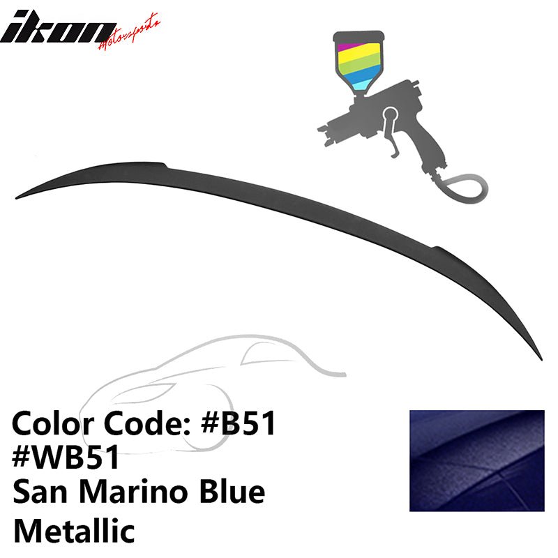 2012 - 2019 BMW F13 M6 Coupe V Style Rear Spoiler ABSB51 San Marino Blue MetallicIkon Motorsports