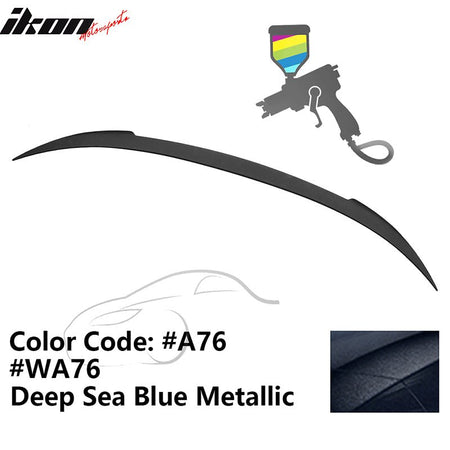 2012 - 2019 BMW F13 M6 Coupe V Style Rear Spoiler ABSA76 Deep Sea Blue MetallicIkon Motorsports