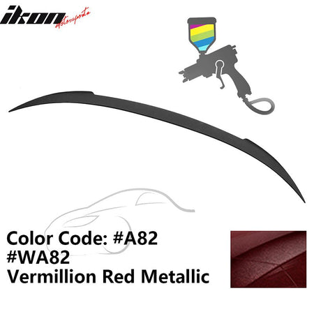 2012 - 2019 BMW F13 M6 Coupe V Style Rear Spoiler ABSA82 Vermillion Red MetallicIkon Motorsports