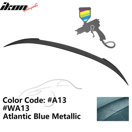 2012 - 2019 BMW F13 M6 Coupe V Style Rear Spoiler ABSA13 Atlantic Blue MetallicIkon Motorsports