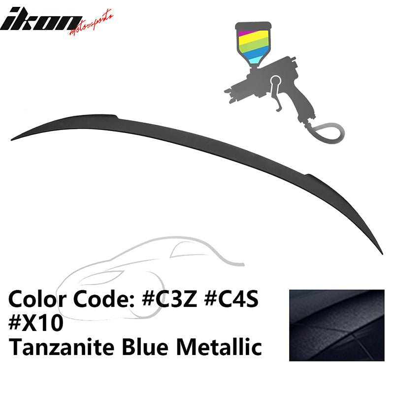 2012 - 2019 BMW F13 M6 Coupe V Style Rear Spoiler ABSC3Z Tanzanite Blue MetallicIkon Motorsports