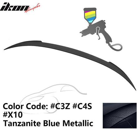 2012 - 2019 BMW F13 M6 Coupe V Style Rear Spoiler ABSC3Z Tanzanite Blue MetallicIkon Motorsports