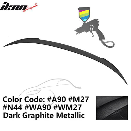 2012 - 2019 BMW F13 M6 Coupe V Style Rear Spoiler ABSA90 Dark Graphite MetallicIkon Motorsports