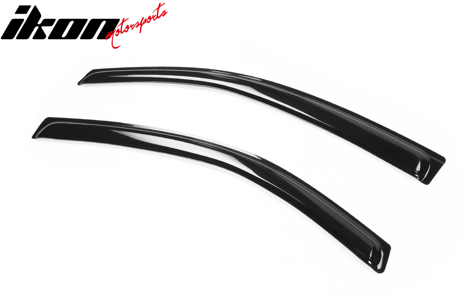 Fits 12-19 Fiat 500 2PCS Side Window Visors Sun Rain Vent Guard