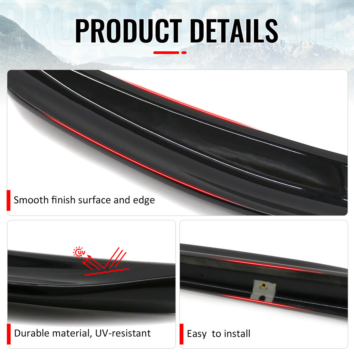 Fits 15-21 Subaru WRX/STI 12-16 Impreza SubiSpeed Rear Trunk Spoiler Gloss Black