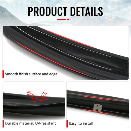 Fits 15-21 Subaru WRX/STI 12-16 Impreza SubiSpeed Rear Trunk Spoiler Gloss Black