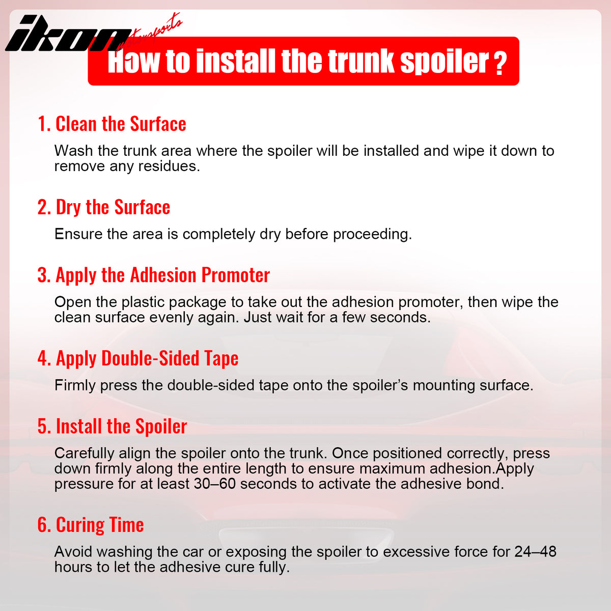 Fits 15-21 Subaru WRX 12-16 Impreza Duckbill Gloss Black Rear Trunk Spoiler ABS