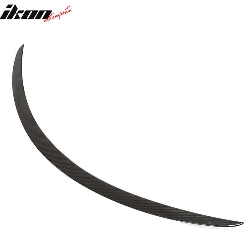 Dry Carbon Fiber For 12-25 Tesla Model S OE Style Rear Trunk Spoiler Gloss Black