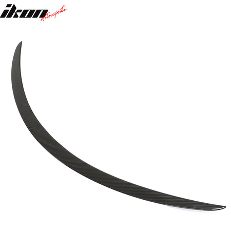 Dry Carbon Fiber For 12-25 Tesla Model S OE Style Rear Trunk Spoiler Gloss Black