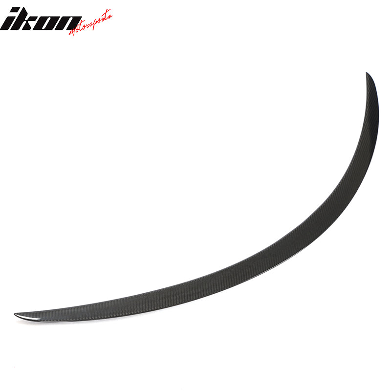 Dry Carbon Fiber For 12-25 Tesla Model S OE Style Rear Trunk Spoiler Gloss Black