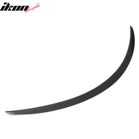 Dry Carbon Fiber For 12-25 Tesla Model S OE Style Rear Trunk Spoiler Gloss Black
