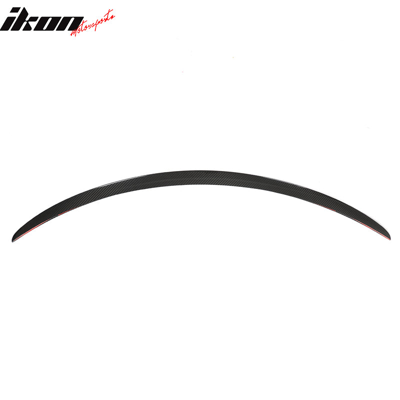Dry Carbon Fiber For 12-25 Tesla Model S OE Style Rear Trunk Spoiler Gloss Black