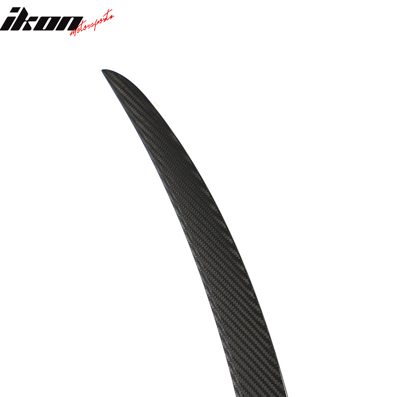 Dry Carbon Fiber For 12-25 Tesla Model S OE Style Rear Trunk Spoiler Gloss Black