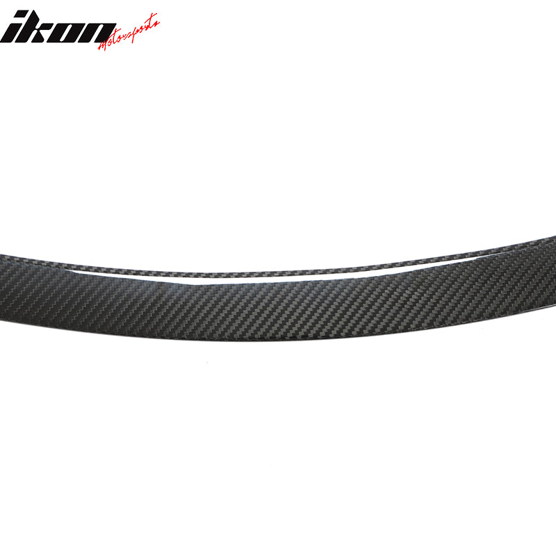 Dry Carbon Fiber For 12-25 Tesla Model S OE Style Rear Trunk Spoiler Gloss Black