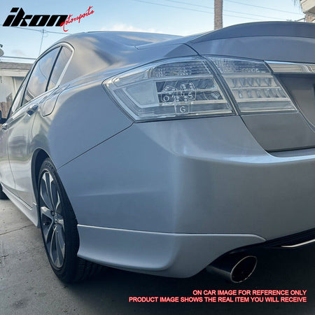 Fits 13-15 Honda Accord Sedan HFP Style 2PCS Rear Bumper Lip Spat Cap Splitters