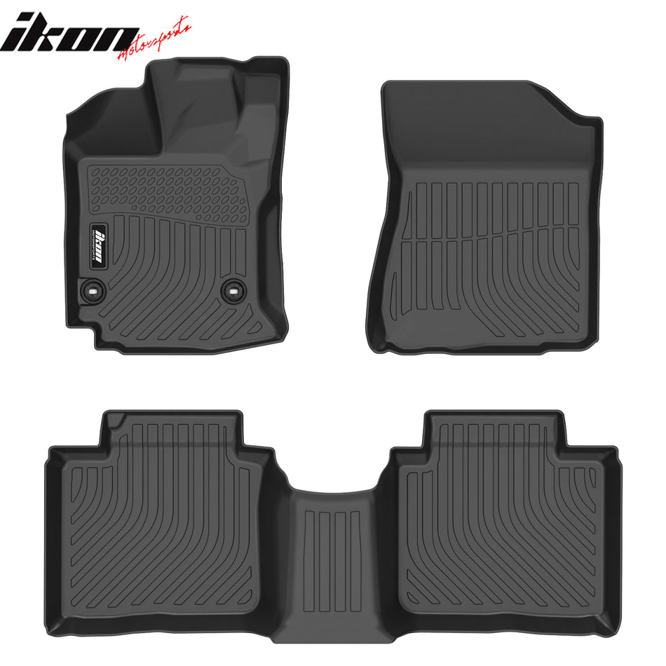 2013-2015 Toyota Venza 3D TPE All Weather Waterproof Anti-Slip Front Rear Driver Passenger Side Interior Floor Mats Cargo Liner Carpets Black 3PCS