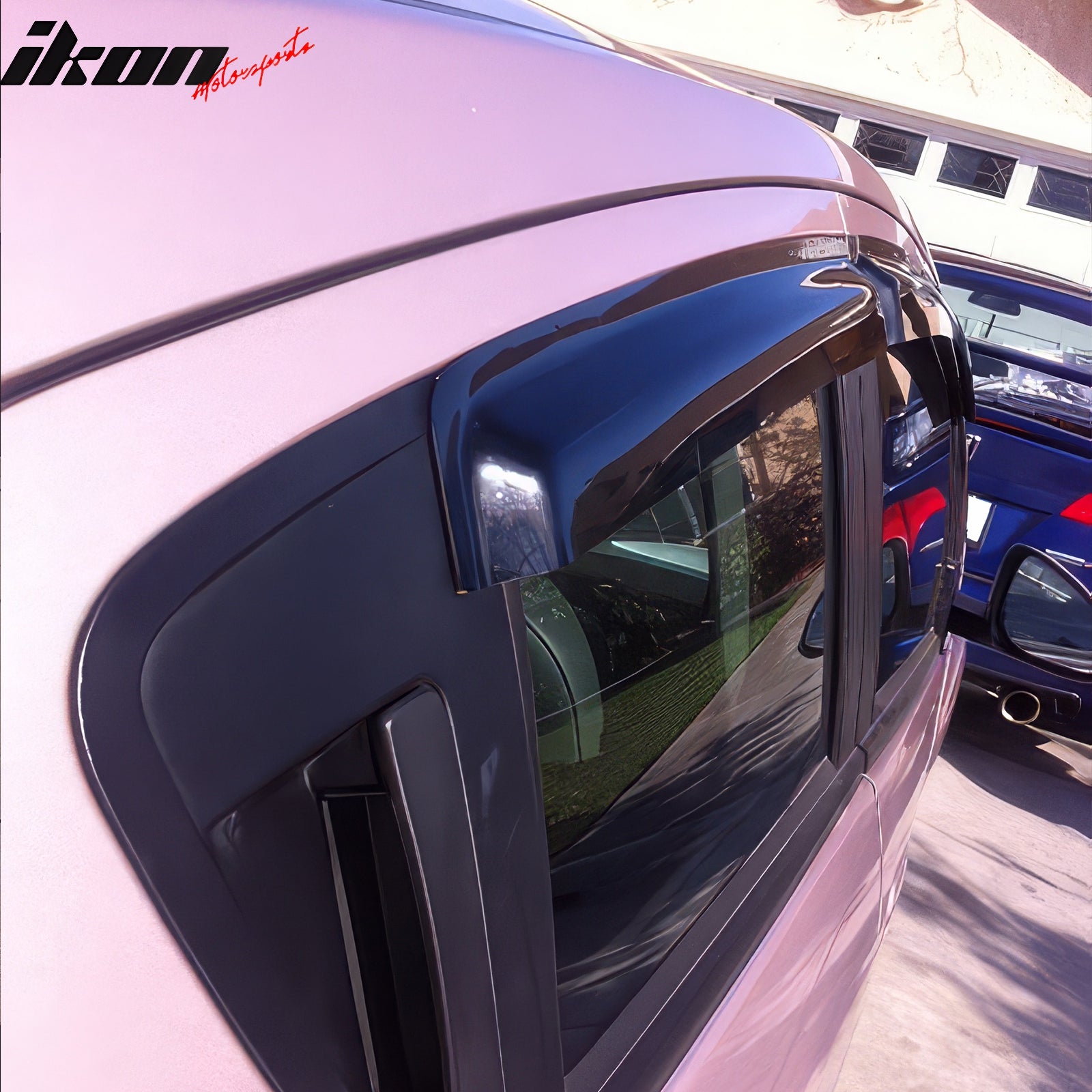 Fits 13-15 Chevy Spark Window Visors Acrylic Sun Guard Rain Deflector 4Pc Set