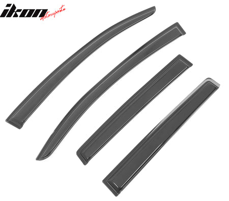 Fits 13-15 Chevy Spark Window Visors Acrylic Sun Guard Rain Deflector 4Pc Set