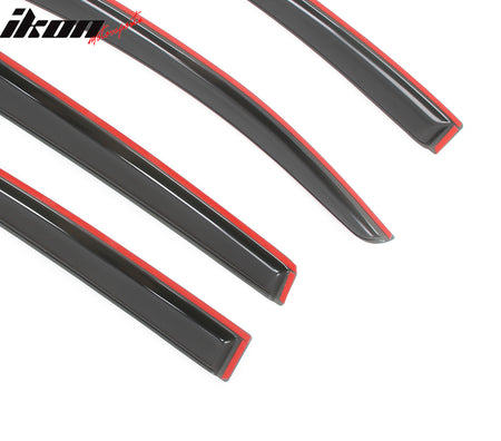 Fits 13-15 Chevy Spark Window Visors Acrylic Sun Guard Rain Deflector 4Pc Set