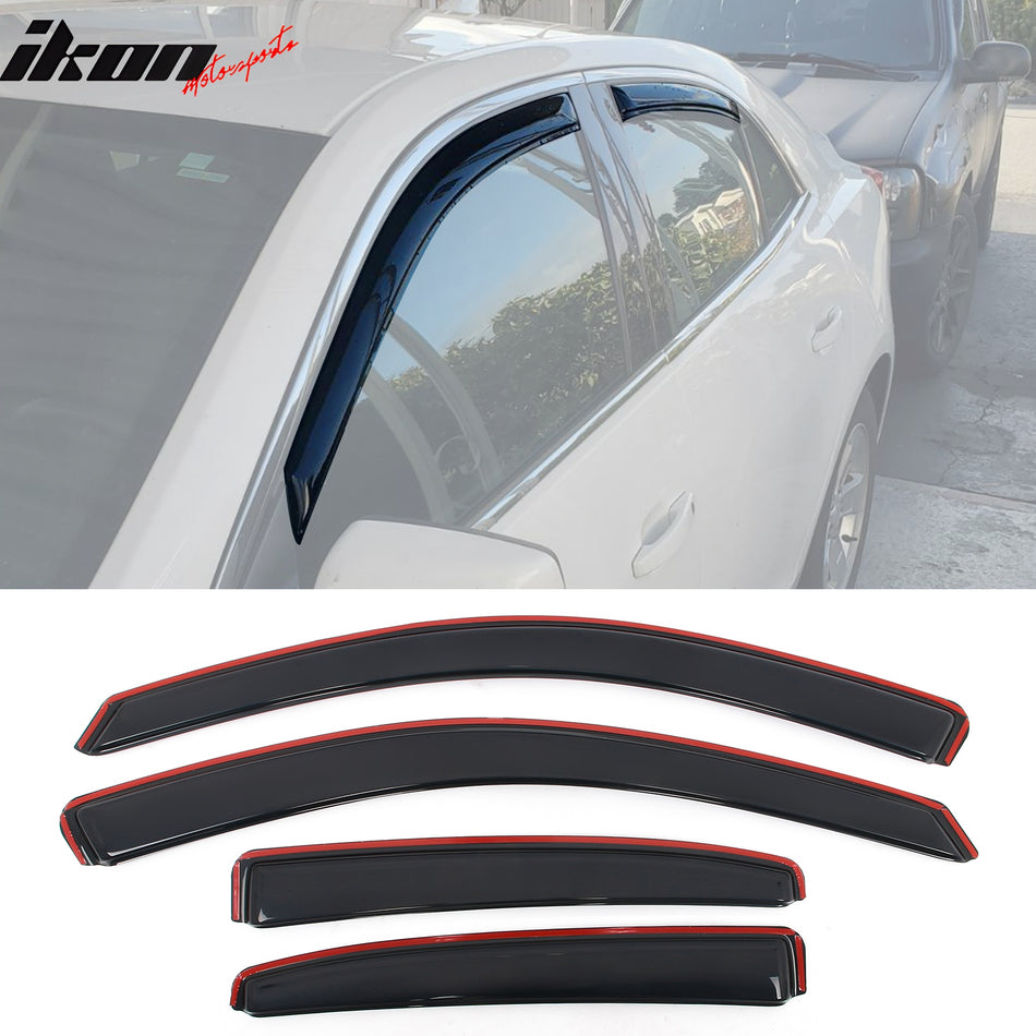 2013-2015 Chevy Malibu& 16 Malibu Limited In-Channel Window Visors 4PC