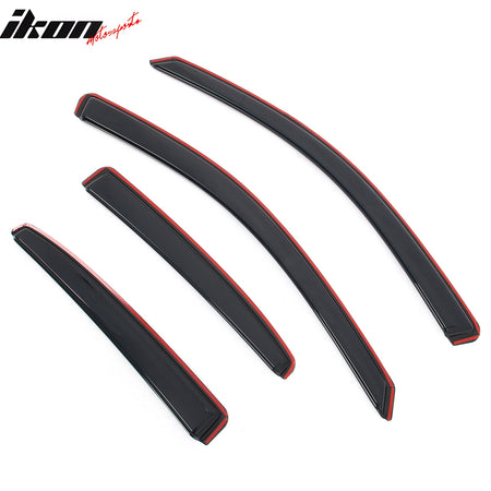 Fits 13-15 Chevy Malibu& 16 Malibu Limited In-Channel Window Visors Deflectors