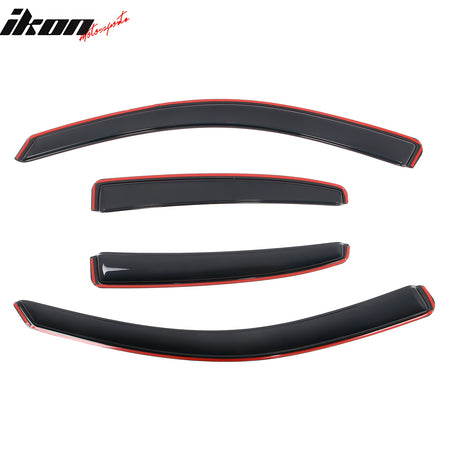 Fits 13-15 Chevy Malibu& 16 Malibu Limited In-Channel Window Visors Deflectors