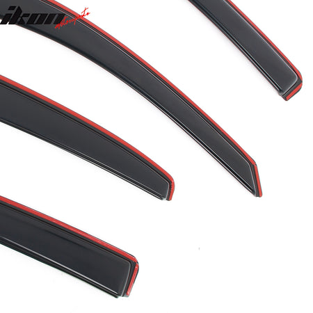 Fits 13-15 Chevy Malibu& 16 Malibu Limited In-Channel Window Visors Deflectors