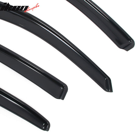 Fits 13-15 Chevy Malibu& 16 Malibu Limited In-Channel Window Visors Deflectors