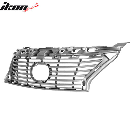 For 13-15 Lexus ES300H ES350 OE Style Front Bumper Upper Grille Grill Silver ABS