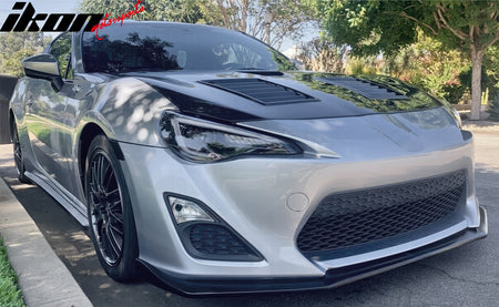 Fits 13-16 Scion FRS FR-S STI Style Front Bumper Lip Splitter Unpainted PU