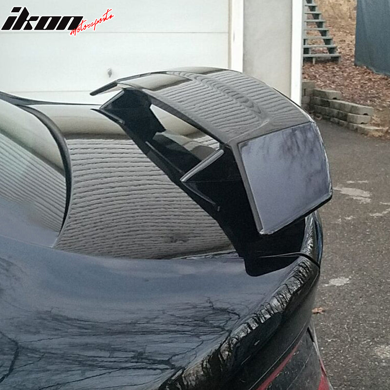 Fits 13-16 Dodge Dart Rear Trunk Spoiler 2 Post Tail Wing Deck Lip Gloss Black