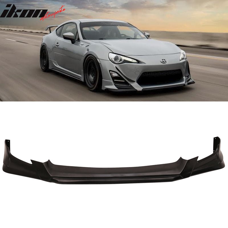 2013 - 2016 Scion FR - S RS Style Unpainted Black Front Bumper Lip PUIkon Motorsports