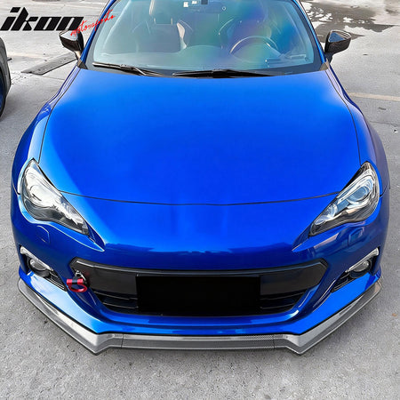 Fits 13-16 Subaru BRZ CS Style Front Bumper Lip Chin Splitter Carbon Fiber Print
