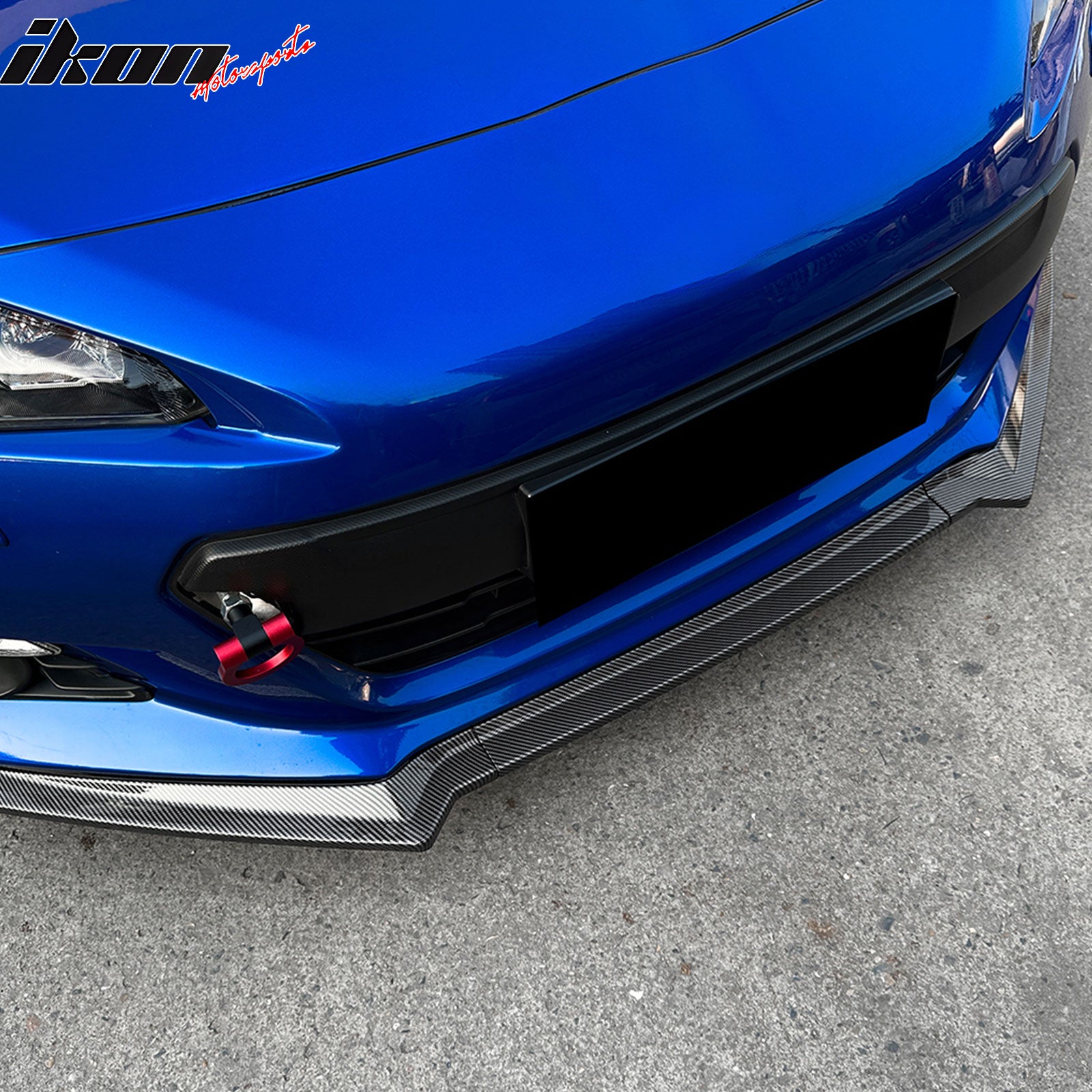 Fits 13-16 Subaru BRZ CS Style Front Bumper Lip Chin Splitter Carbon Fiber Print