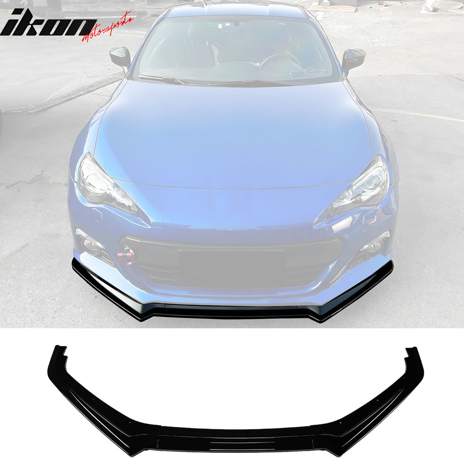 2013-2016 Subaru BRZ CS Style Gloss Black Front Bumper Lip Spoiler PP