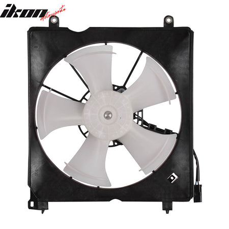 IKON MOTORSPORTS Radiator Cooling Fan Assembly Replacement for 2013-2017 Honda Accord 2.4L, 2015-2020 Acura TLX 2.4L, 19015-5A2-A02 HO3115164 Automotive Single Engine Fans, Black