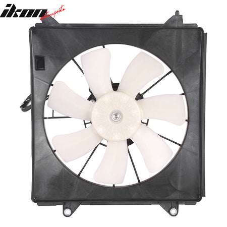 IKON MOTORSPORTS Radiator Cooling Fan Assembly Replacement for 2013-2017 Honda Accord 4CYL Denso, 38616-5A2-A01 HO3113134 Automotive Single Engine Fans, Black