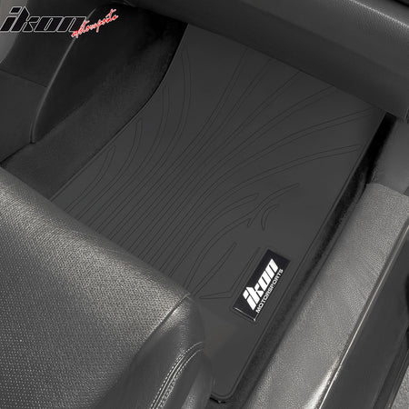 Fits 13-17 Honda Accord 4DR Latex Floor Mats Liner All Weather Carpets Black 5PC