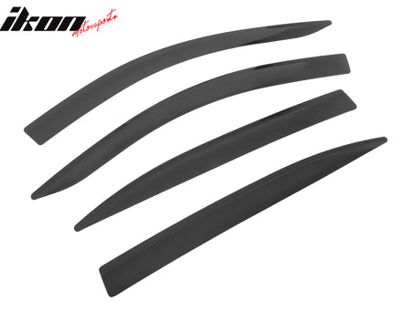 Fits 13-17 Honda Accord Sedan Low Profile Style Tape-On Window Visors Deflectors