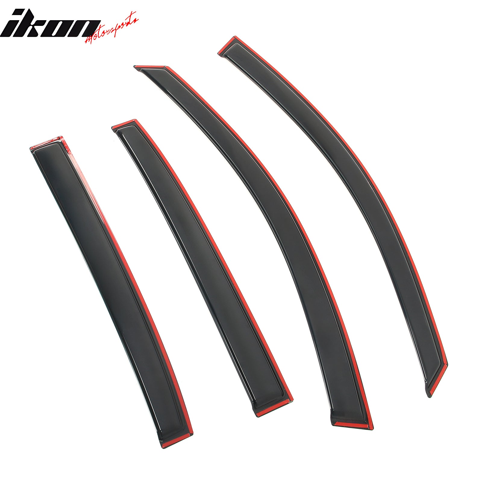 Fits 13-17 Honda Accord 4DR Sedan Window Visors In-Channel Rain Sun Guard Vent