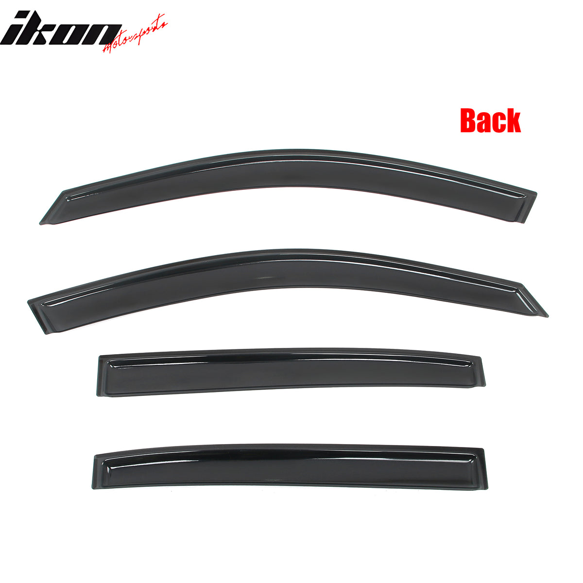 Fits 13-17 Honda Accord 4DR Sedan Window Visors In-Channel Rain Sun Guard Vent