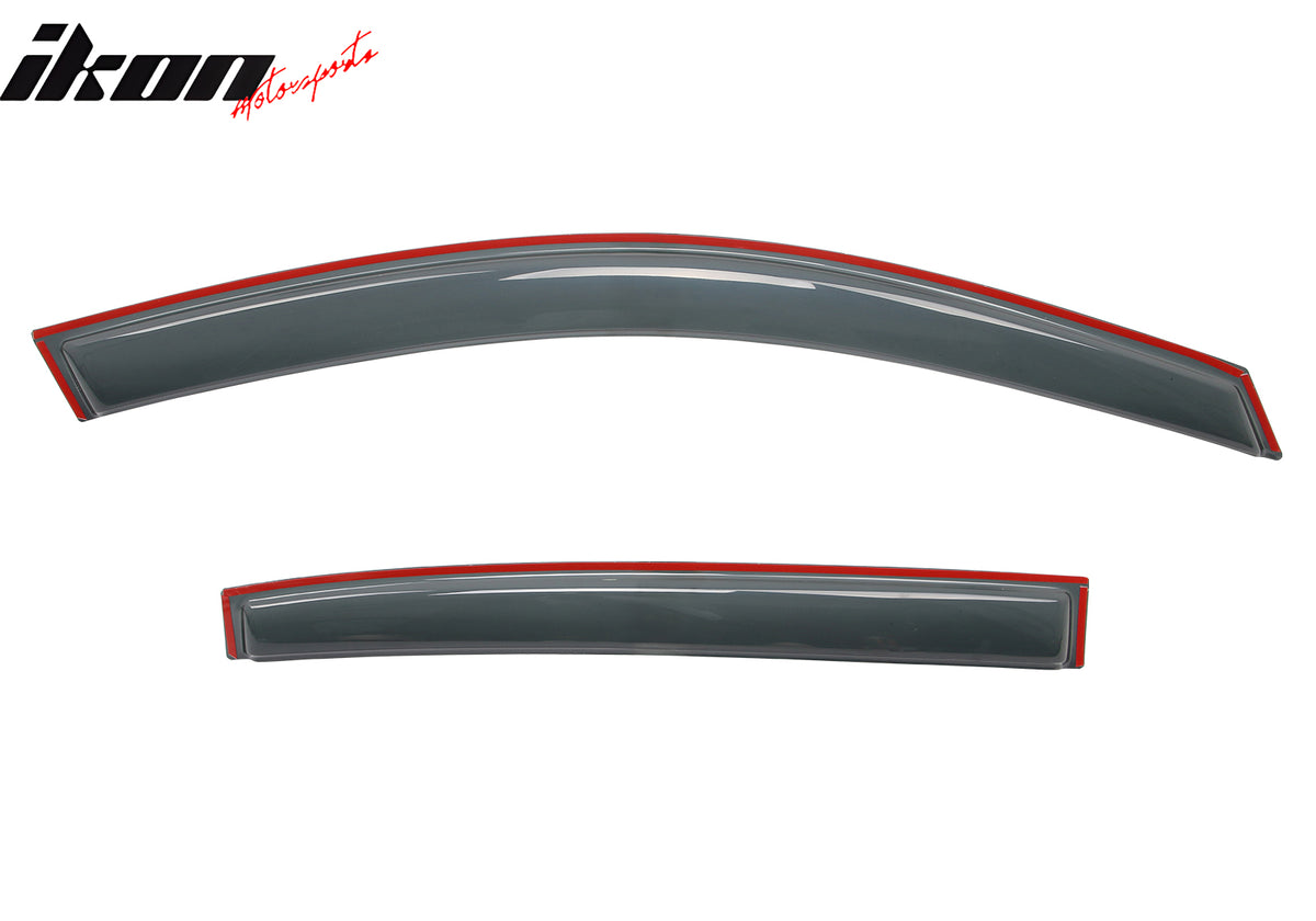 Fits 13-17 Honda Accord 4DR Sedan Window Visors In-Channel Rain Sun Guard Vent