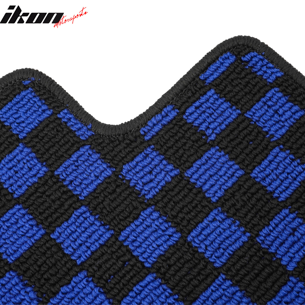 Fits 13-18 Nissan Altima Sedan Car Floor Mats Checkered Carpets Black Blue Plaid