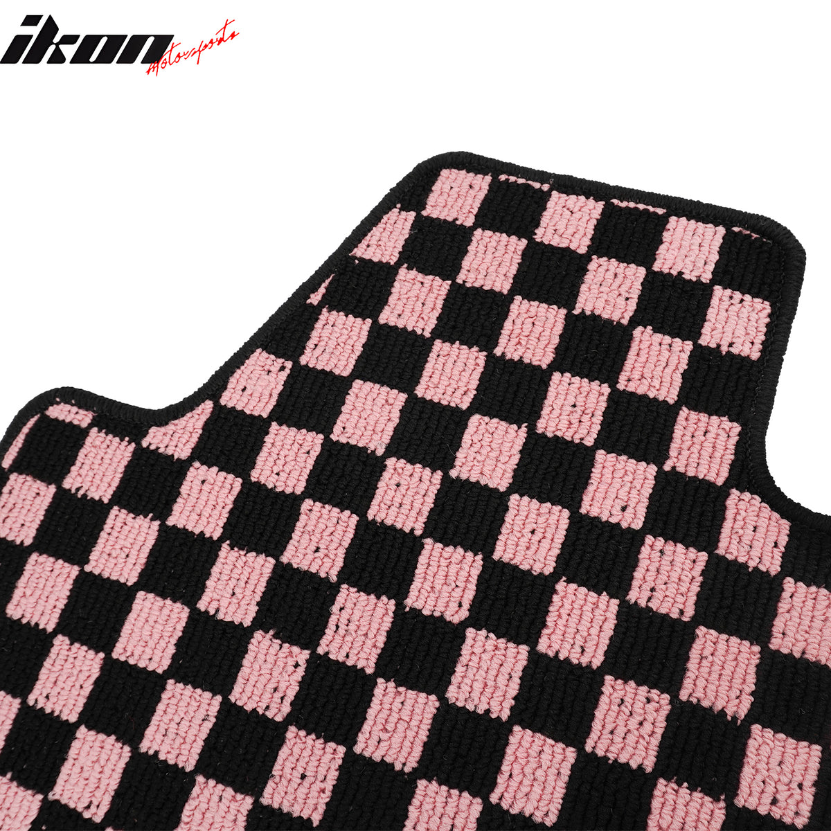 Fits 13-18 Nissan Altima Sedan Car Floor Mats Checkered Carpets Black Pink Plaid